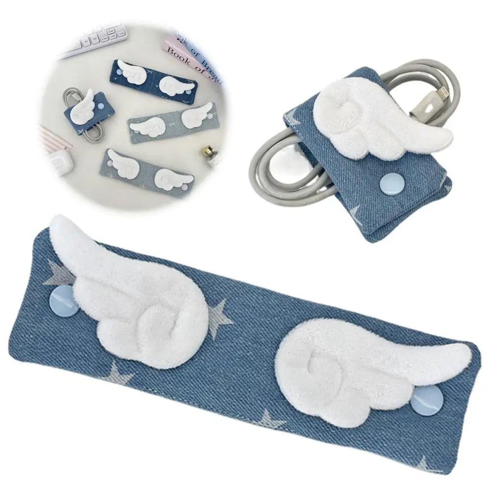 Fabric Cable Organizer Cord Wrap Tie – USB, Charger & Headphones Cable Cord Organizer Oasis Select