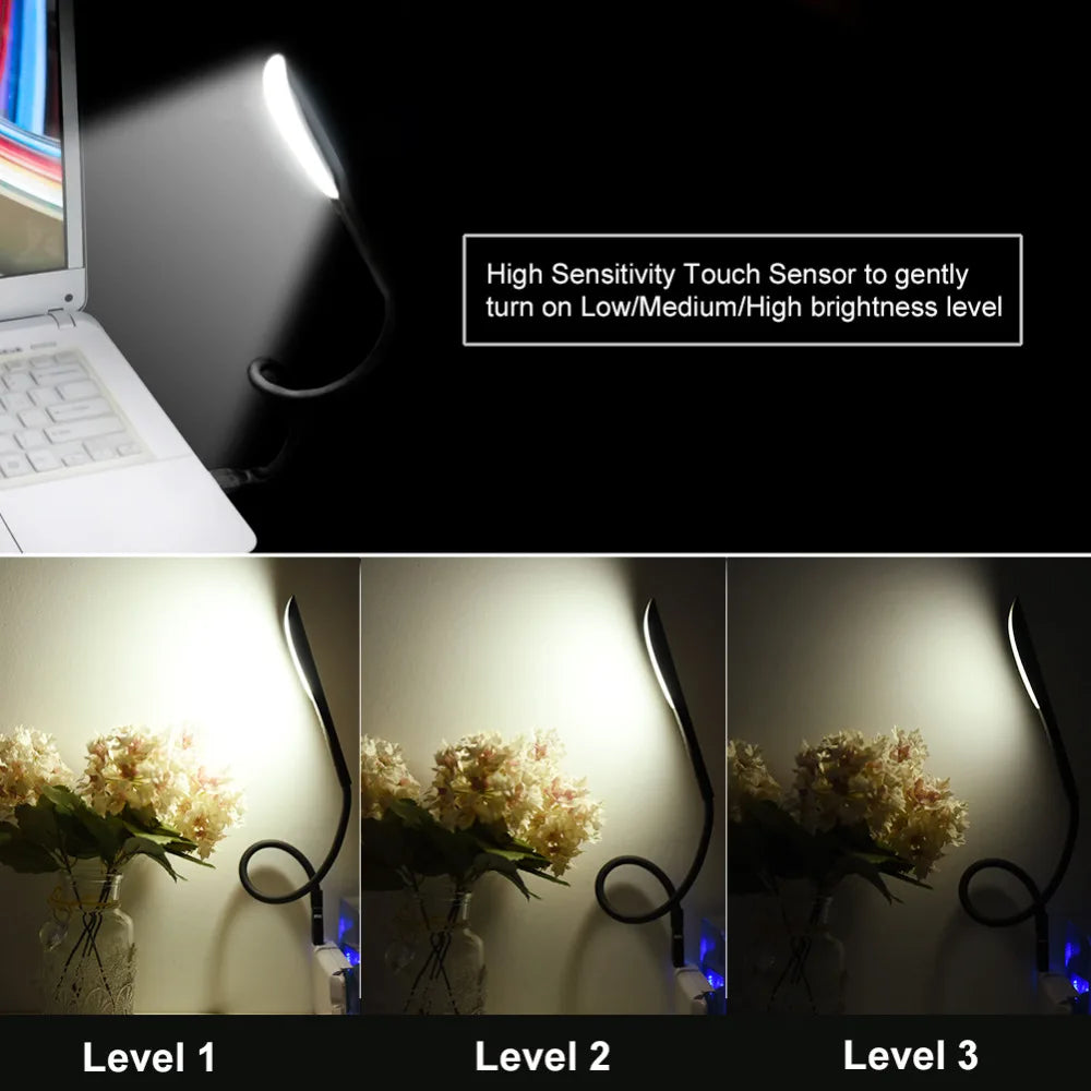 Mini USB Light Portable Laptops Touch Sensor LED Book Light for Power Bank PC Laptops Book Night Lighting Oasis Select