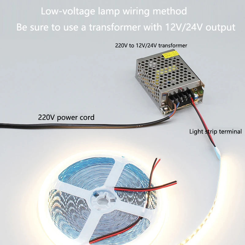 DC 5V 12V 24V 2835 Led Strip 5m White Tape Light Ribbon Not Waterproof 5 12 24 V Volt LED Strip Tape Lamp Flexible Kitchen Home Oasis Select