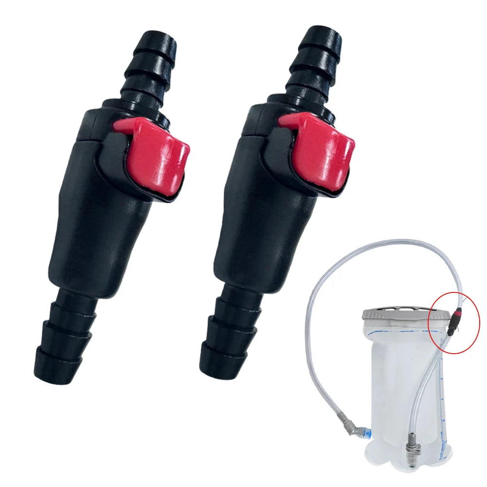 2pcs Hydration Connector Quick Connector For Hydration Bladders Water Bag Fits 1/4" Tubing Water Pipes Water Bags Outdoor Oasis Select