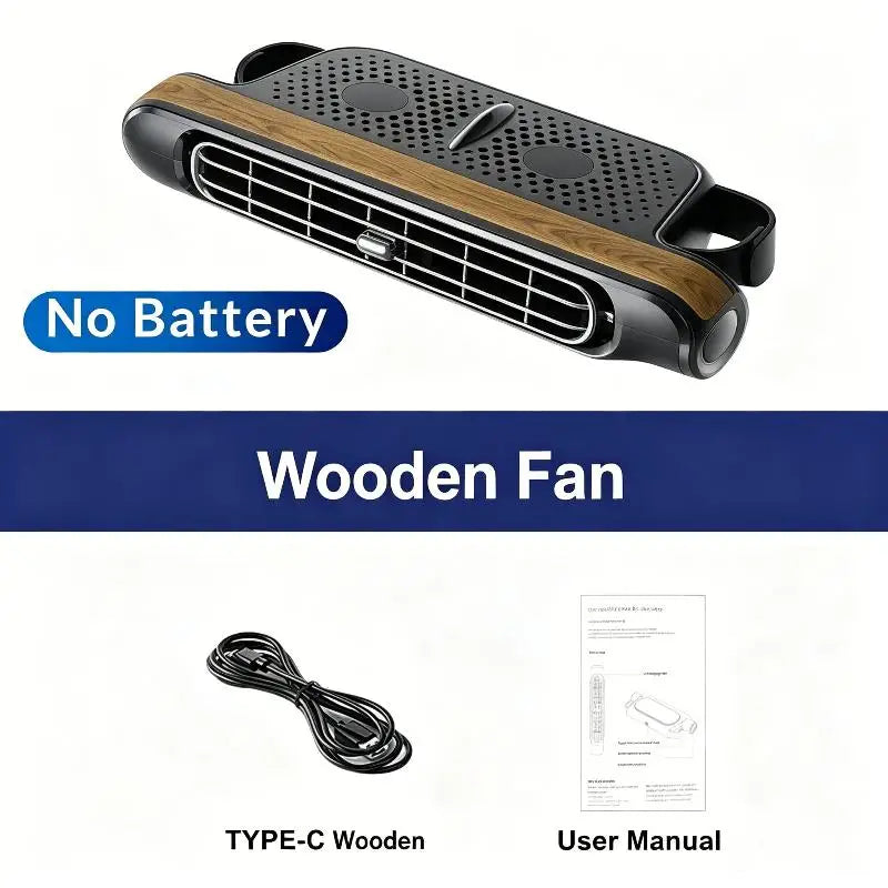 Portable Car Seat Cooling Fan Car Rear Backrest Electric Fan USB Power Supply Fan Air Conditioner Car Interior Accessories Oasis Select one size A5