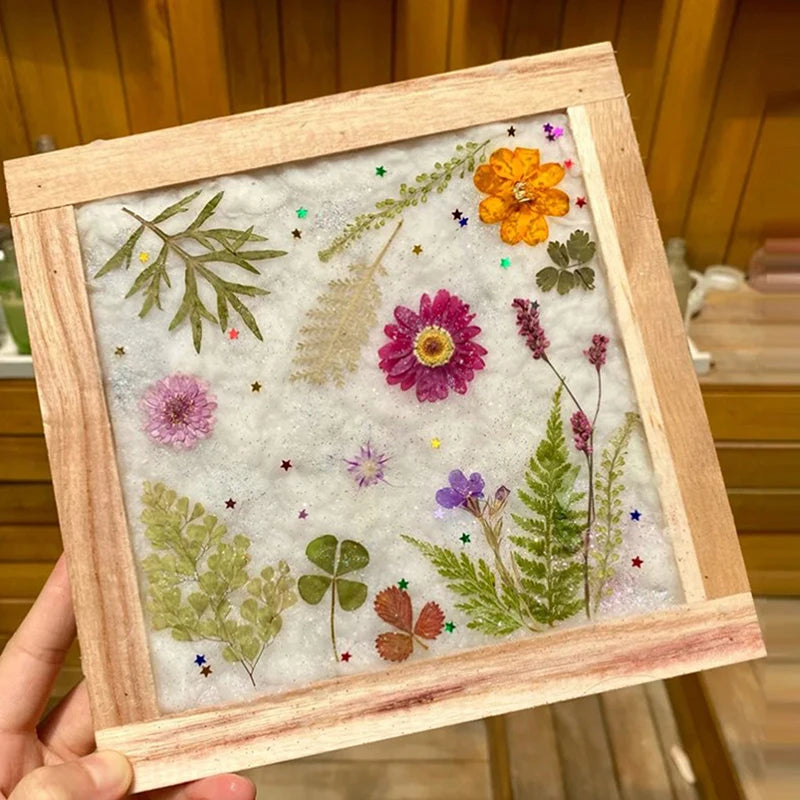 Paper Making Frame Screen DIY Wood Paper Making Papermaking Mould Crafts Handcraft Paper Recycling Tool Wooden Multi-size Oasis Select