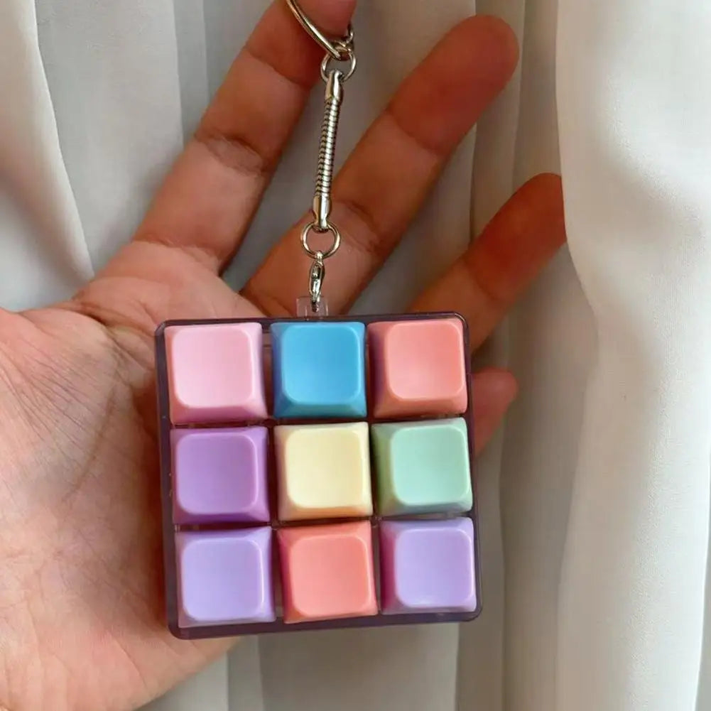 9-Key Fidget Keyboard Toy – Stress Relief Keychain for Kids & Adults Fidget Keychain Toy Oasis Select C