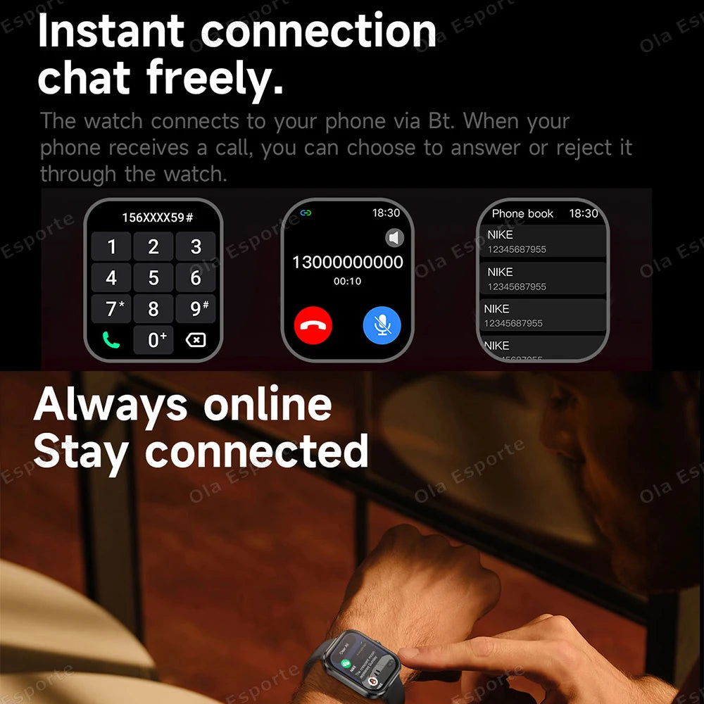 Ola Esporte Smart Watch | Bluetooth Call, AI Voice & Heart Rate