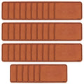 LIKE WISH 40Pcs 2X3inch Brown Hat Patches For Hats Jackets Backpacks DIY Repairing Knitting Sewing Oasis Select Brown
