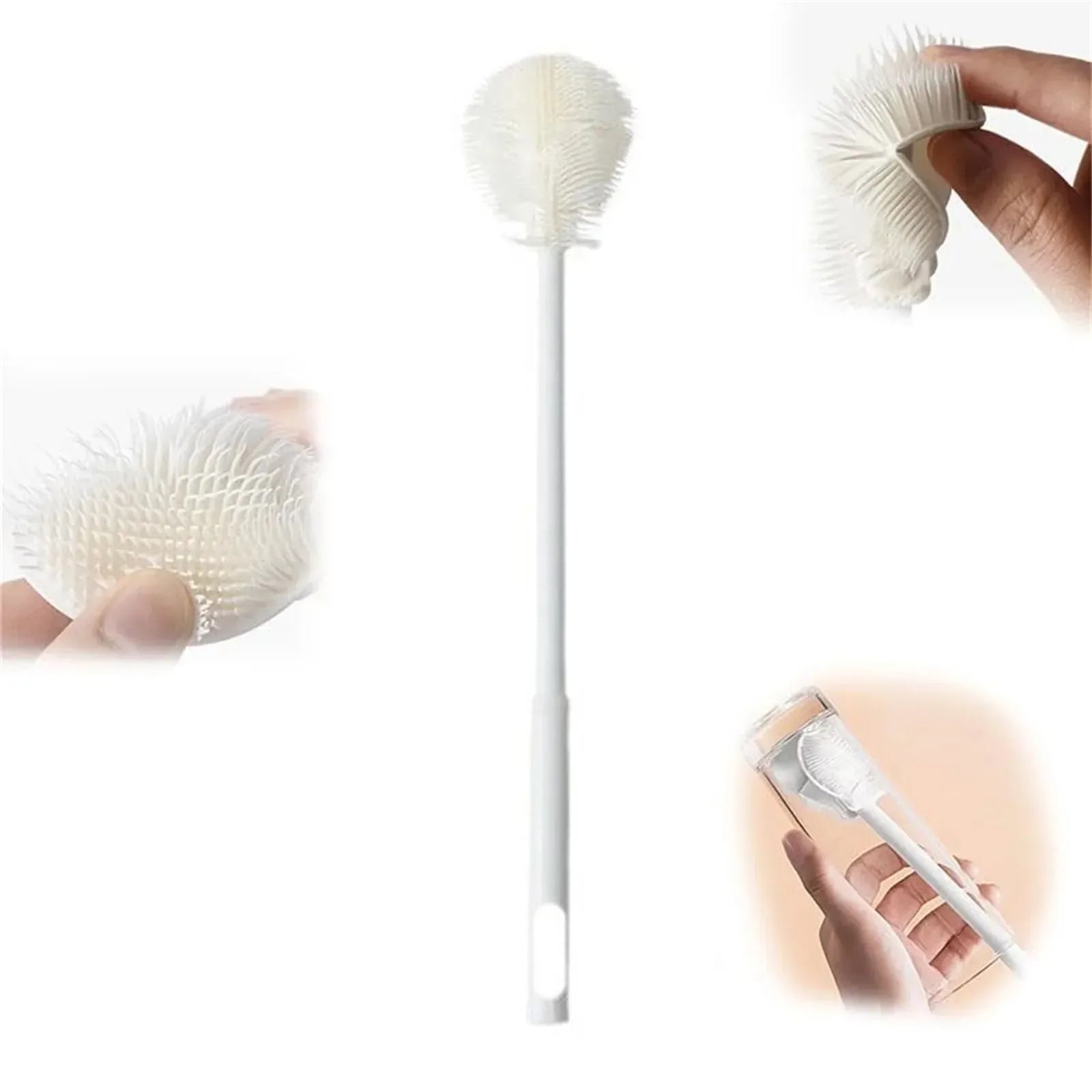 Long Handle Silicone Bottle Brush – Cup & Narrow Neck Cleaner