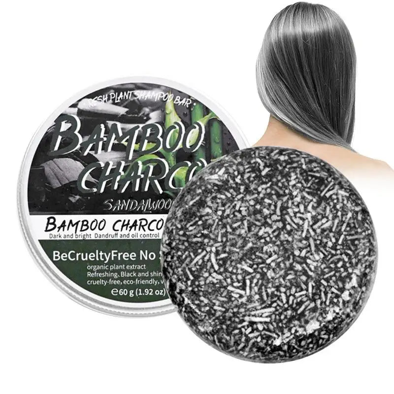 60g Hair Soap Hair Darkening Shampoo Bar Repair Gray White Hair Color Dye Hair Shampoo Natural Grey Gloss Black Soap Oasis Select