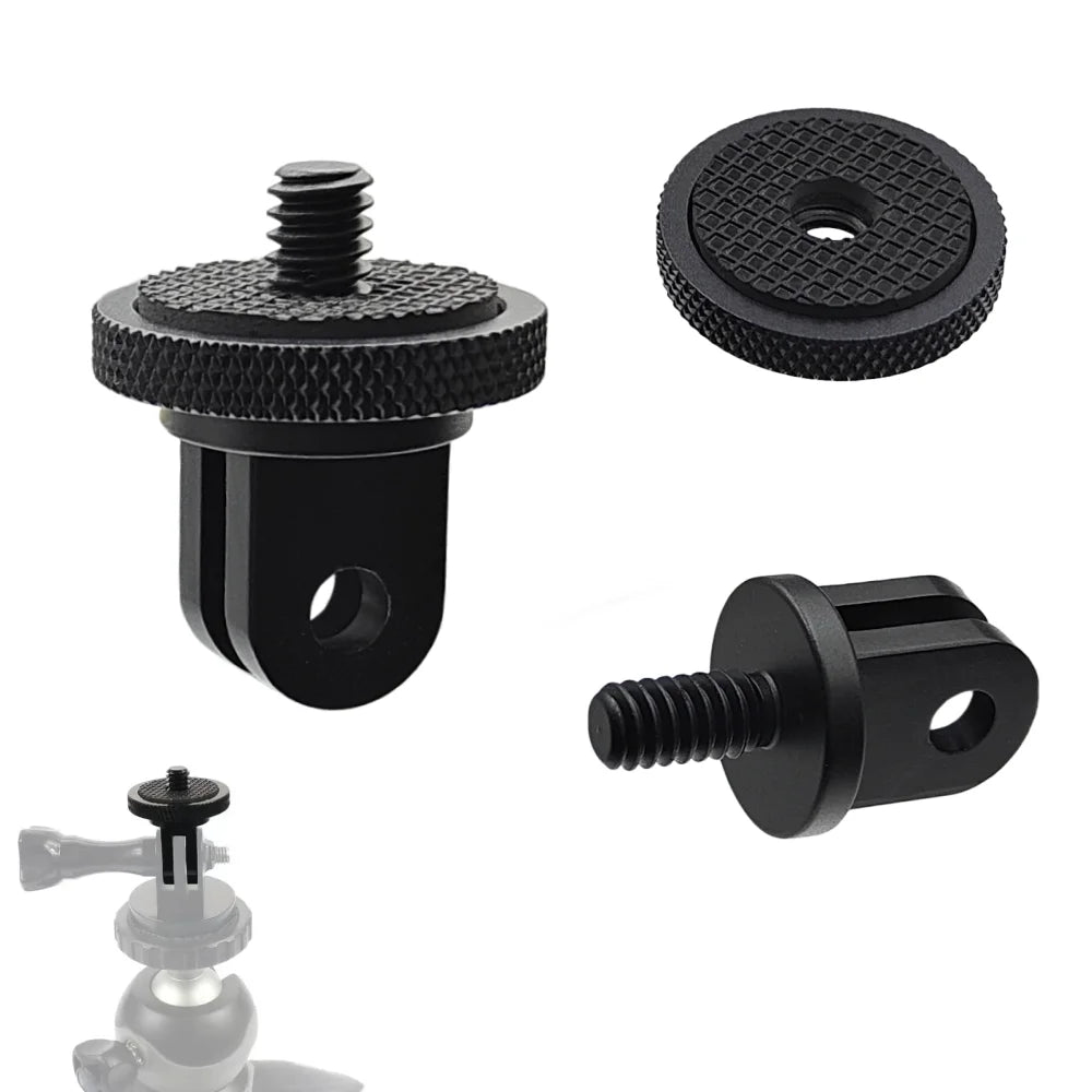 1/4" Aluminum Tripod Mount Adapter for GoPro, Insta360 & DJI
