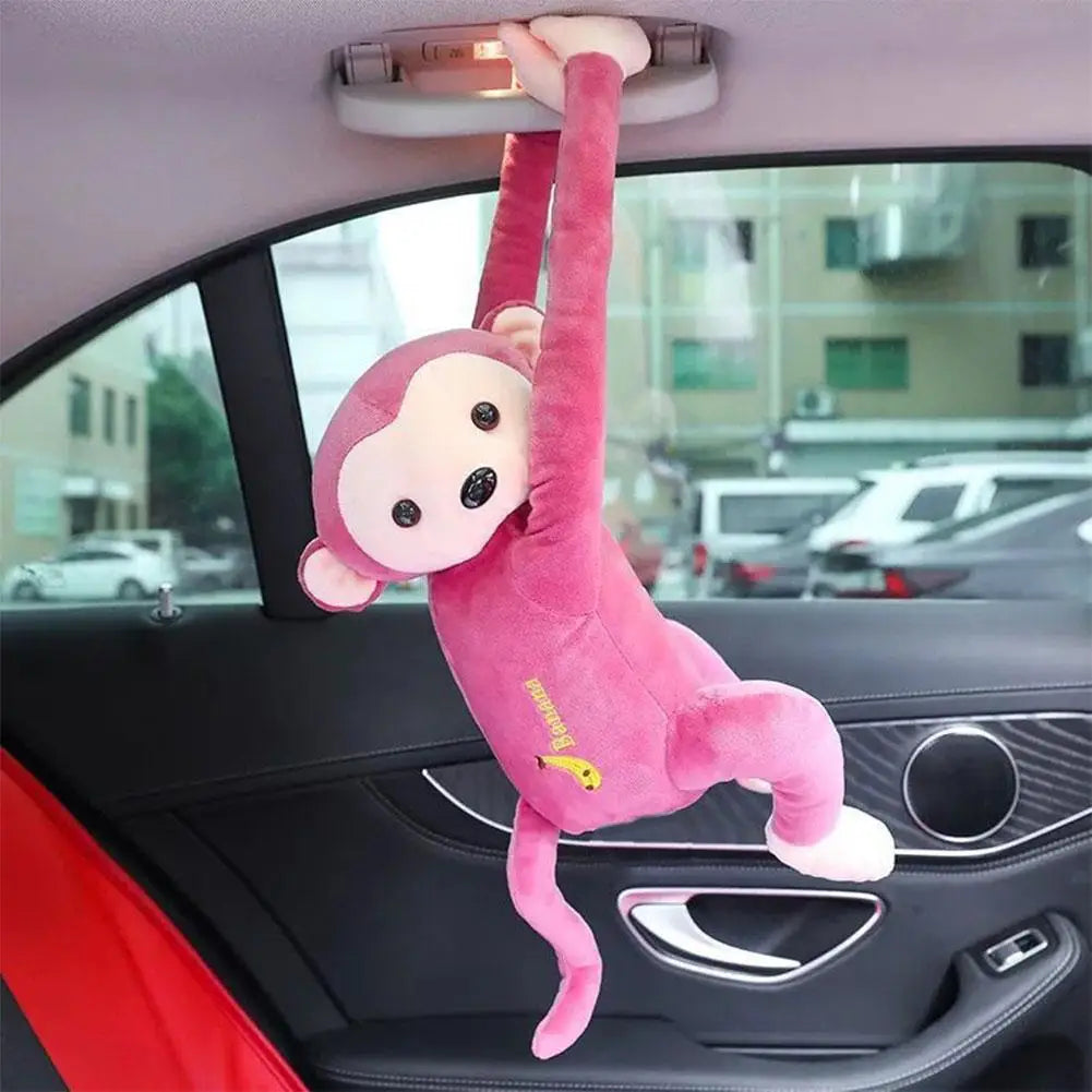 Car Accessories Vehicle Mounted Monkey Quick Release Creativity Hanging Monkey Gibbon Monkey Doll Pendant Rear Of Car Decorate Oasis Select