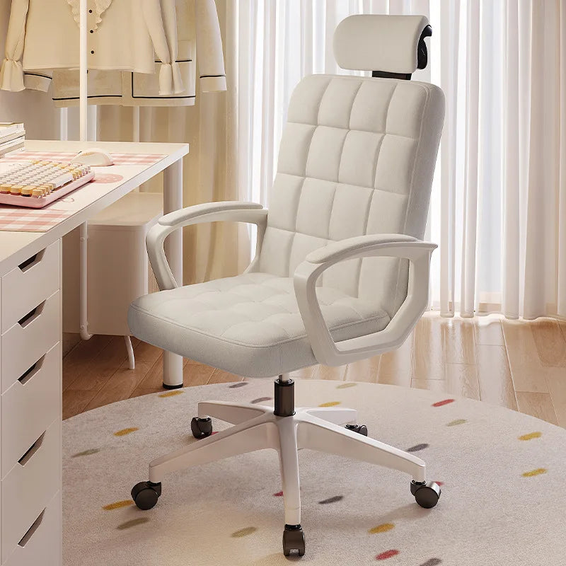 Computer chair home office chair sedentary comfortable seat bedroom college student dormitory makeup chair lifting backrest Oasis Select