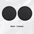 2/4pcs Car Coaster Water Cup Mat Accessories For Dodge Ram Charger Journey Durango Jeep Grand Cherokee Anti-Slip Drink Pad Oasis Select 2pcs black