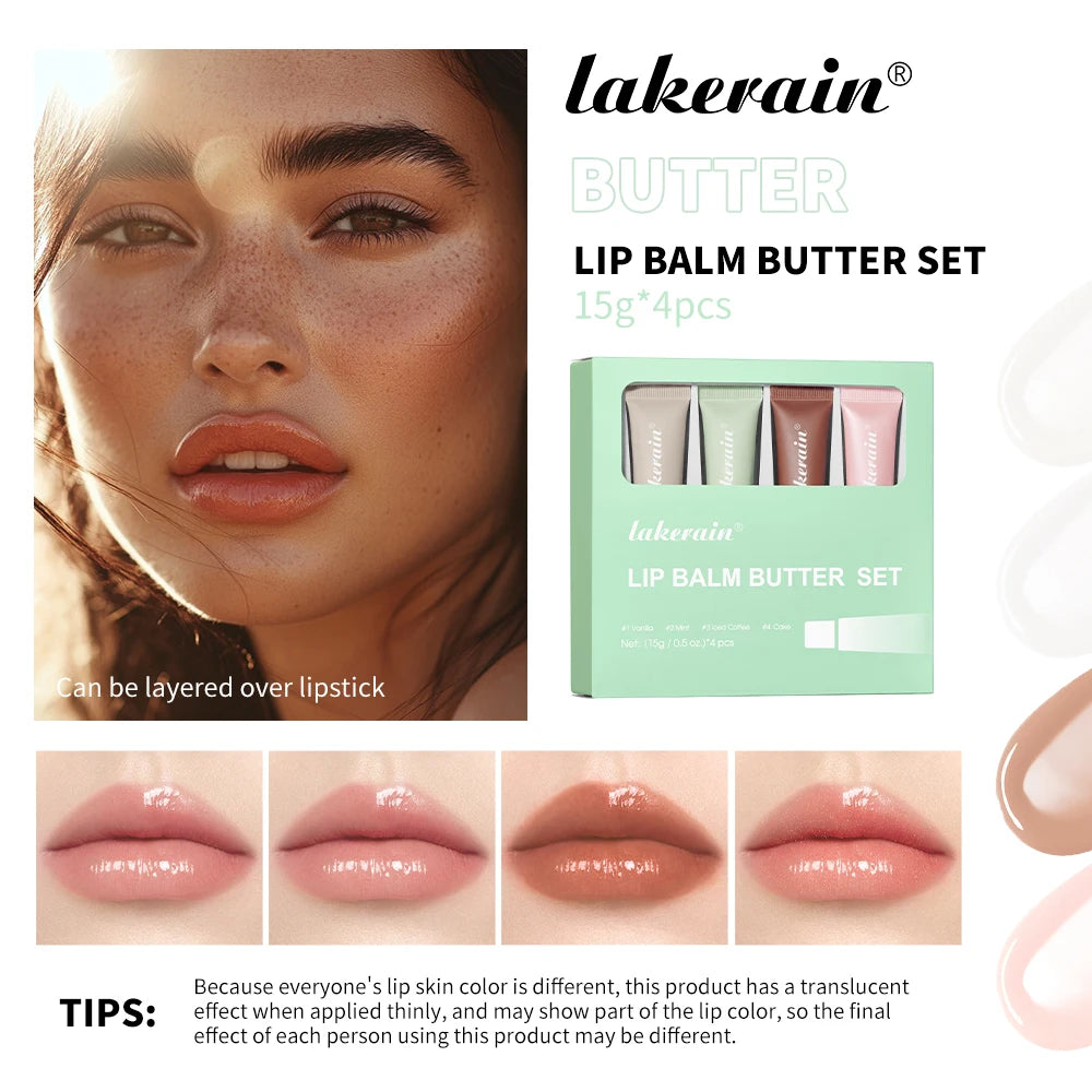 Butter Lip Balm Moisturizing Lip Gloss Oil Long Lasting Nourishes Smoothing Deep Hydration Daily Care Butter Lip Balm Makeup Oasis Select
