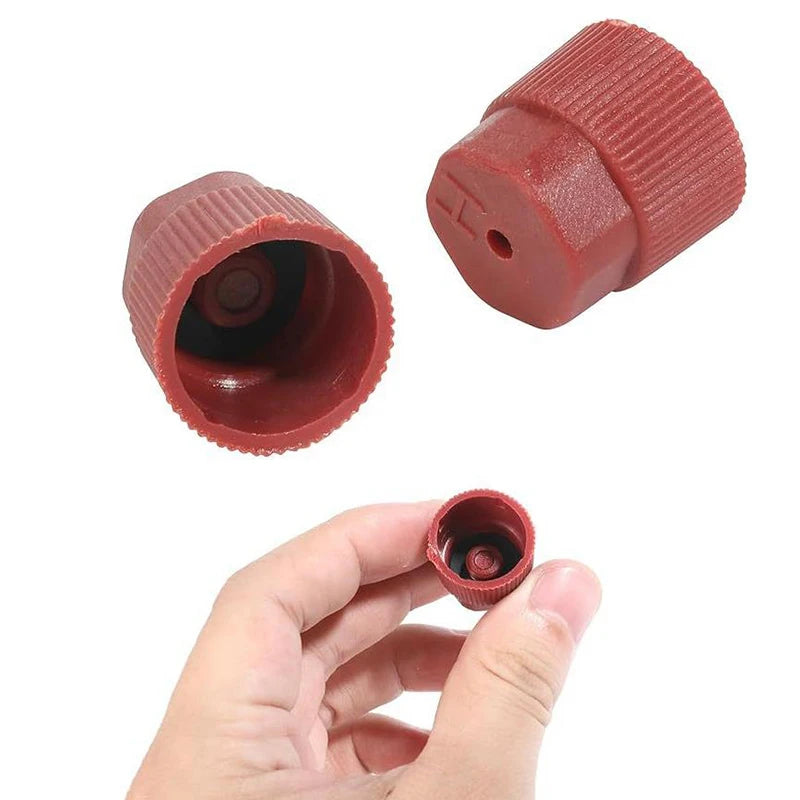 Hot 10Pcs/Set R134a Cap A/C Cap 13mm And 16mm Car Air Conditioning Service AC System Charging Port Caps Low Side And High Side Oasis Select