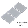10pcs Transparent PP Rectangular Flat Box For Stationery Jewelry Fishing Gear Storage Container Organizer Case Oasis Select 3 China Mainland