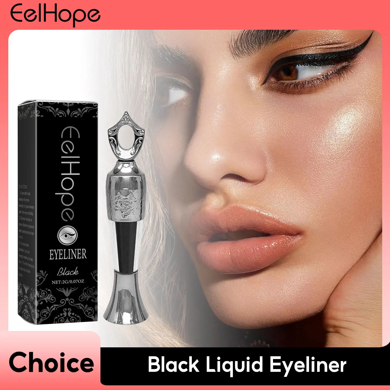Black Liquid Eyeliner Pencil Long-lasting Natural Smooth Durable
