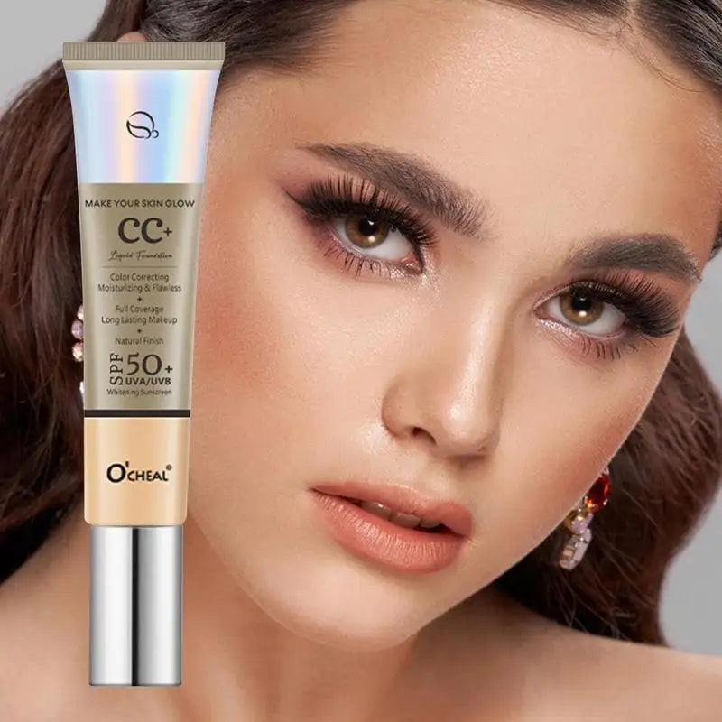 CC Cream Concealer Color Correcting Cream SPF 50 Sunscreen Full Coverage Foundation Lightweight Foundation Moisturizing Oasis Select