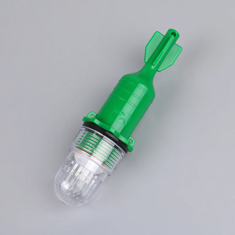 Fishing Light Underwater Net Beacon Buoy Signal Light Indicator Light Lures Fish Finder Lamp Flashing Double Flash Lamp Oasis Select Green