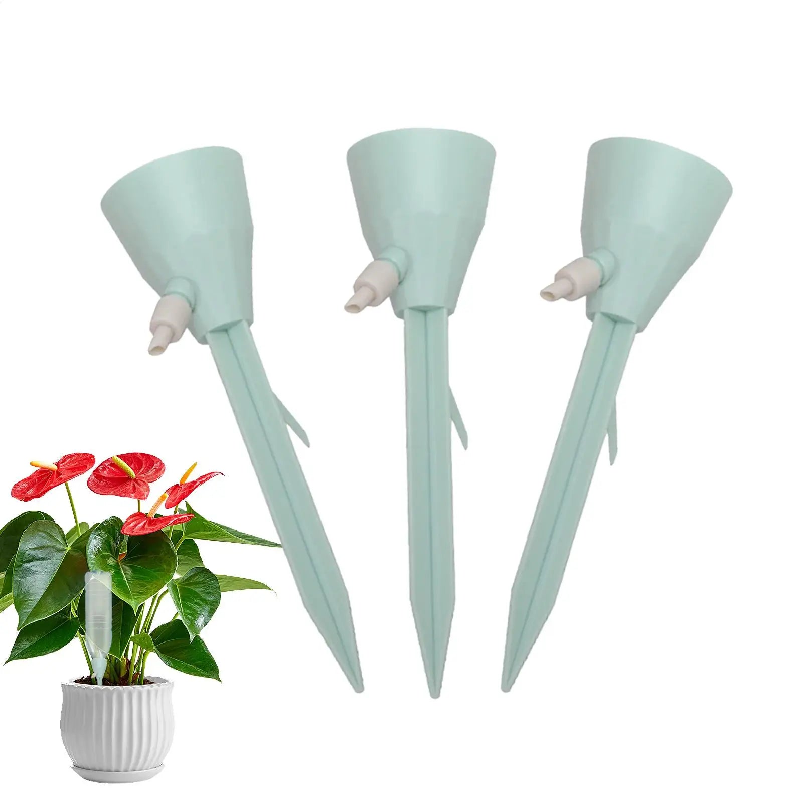 3/6Pcs Adjustable Drip Irrigation System Automatic Self Watering Spikes For Plants Indoor Outdoor Potted Plants Irrigation Oasis Select