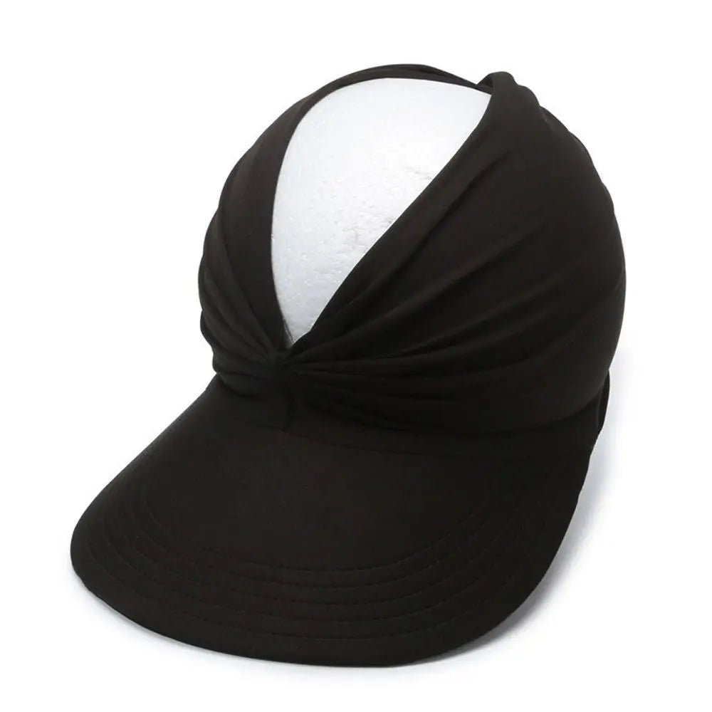 Empty Top Women Beach Sun Hat Wide Brim Double-Sided Sun-Protection Cap Flexible Anti-UV Outdoor Sports Hat Outdoor Sport Oasis Select