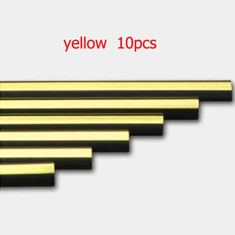 10/20PCS 20cm Car Air Conditioner Outlet Decorative U Shape Moulding Trim Decor Strips Car Door Edge Corner Protector Oasis Select 10PCS Gold