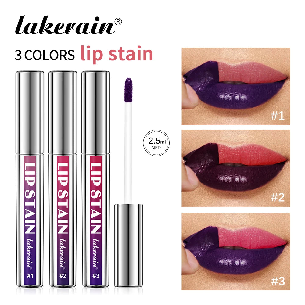 Lakerain 3-Piece Peel Off Lip Stain Set | Waterproof Lip Tint