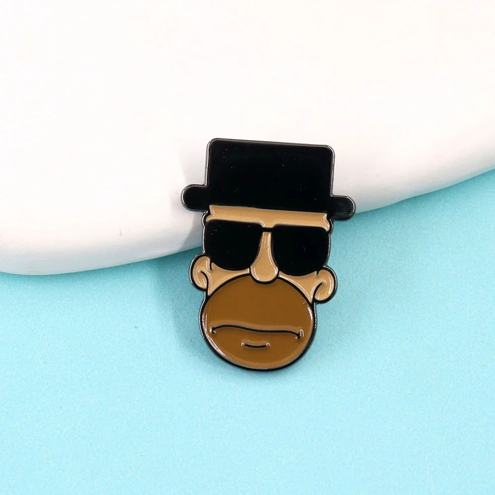 Breaking-Bad-Heisenberg Badge Film and Television Peripheral Character Brooch Oasis Select