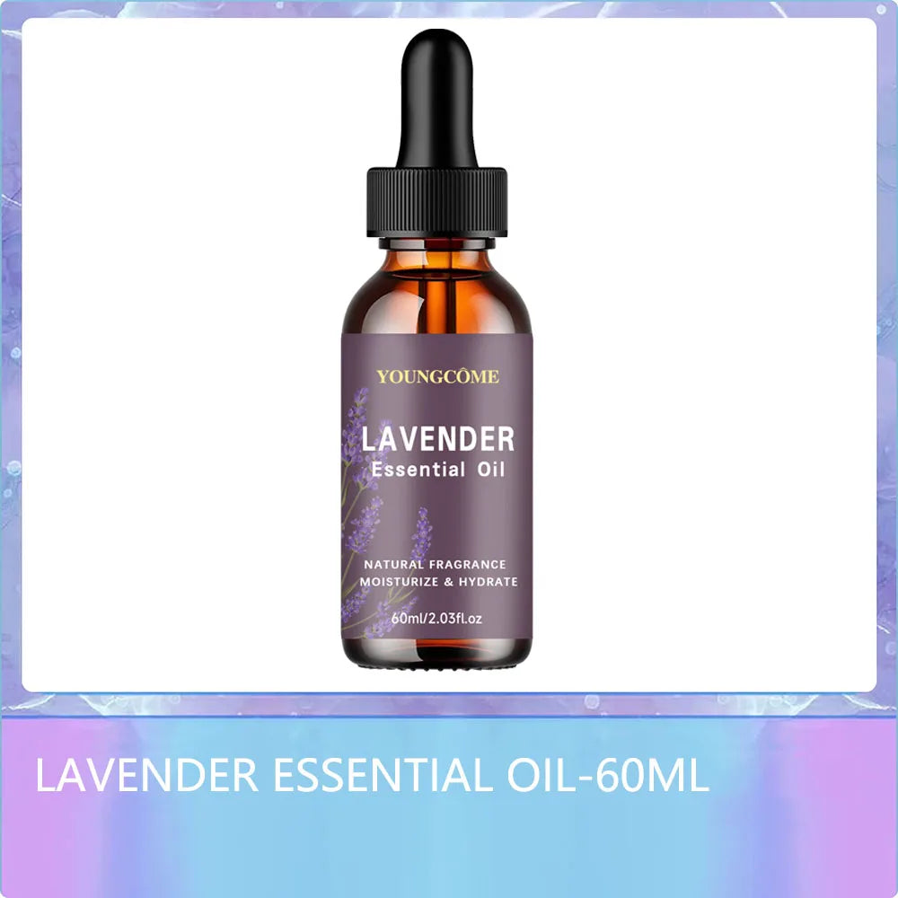 YOUNGCOME Organic Lavender Oil 40/60ml – Hair, Skin & Aromatherapy Lavender Face Oil Oasis Select 60ML