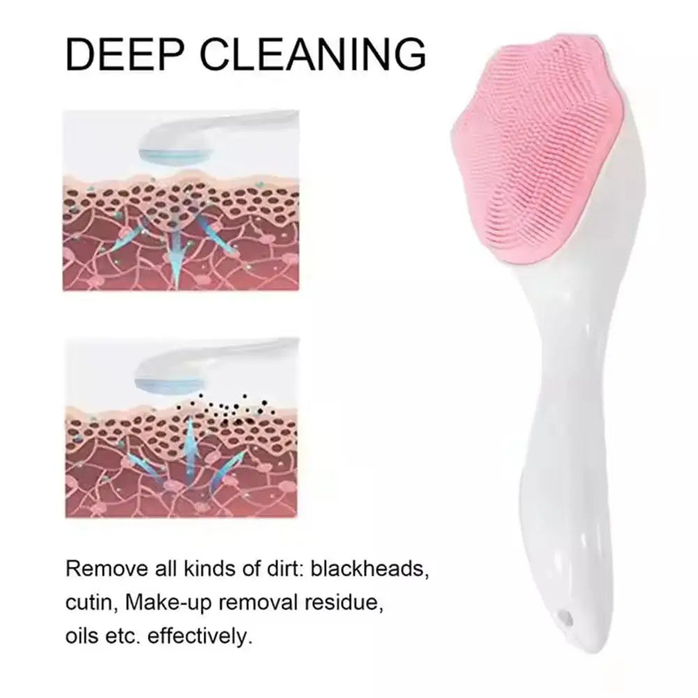 Silicone Face Scrubber & Exfoliator Brush – Deep Pore Cleanse Facial Cleansing Brush Oasis Select