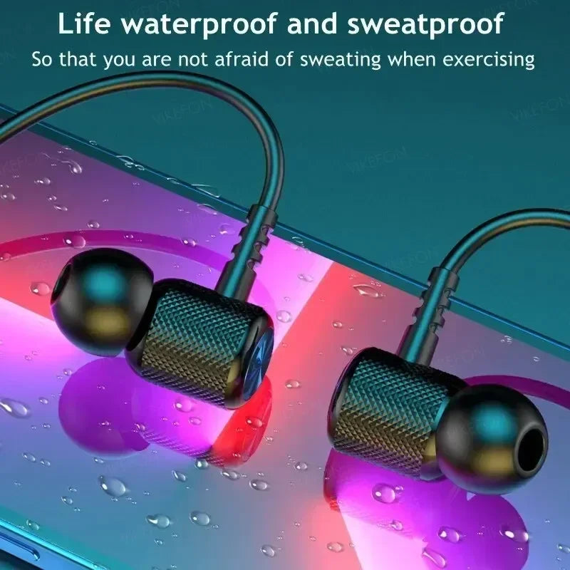 Wireless Headphones Bluetooth 5.0 Neckband Earphones Silicone Hifi 9D Stereo Sports Headset Halter Waterproof Magnetic Earbuds Oasis Select