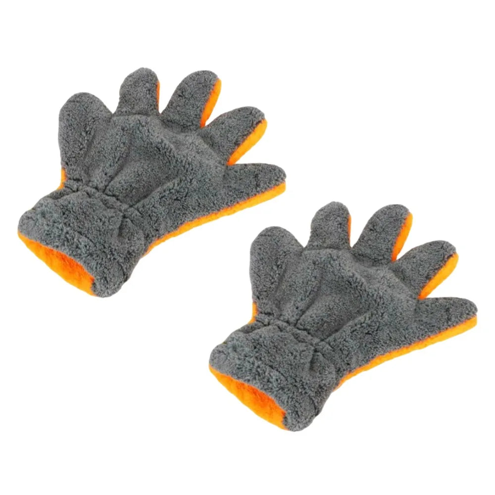 Double-Sided Coral Fleece Car Wash Mitt – Scratch-Free Glove Car Wash Mitt Oasis Select 2pcs