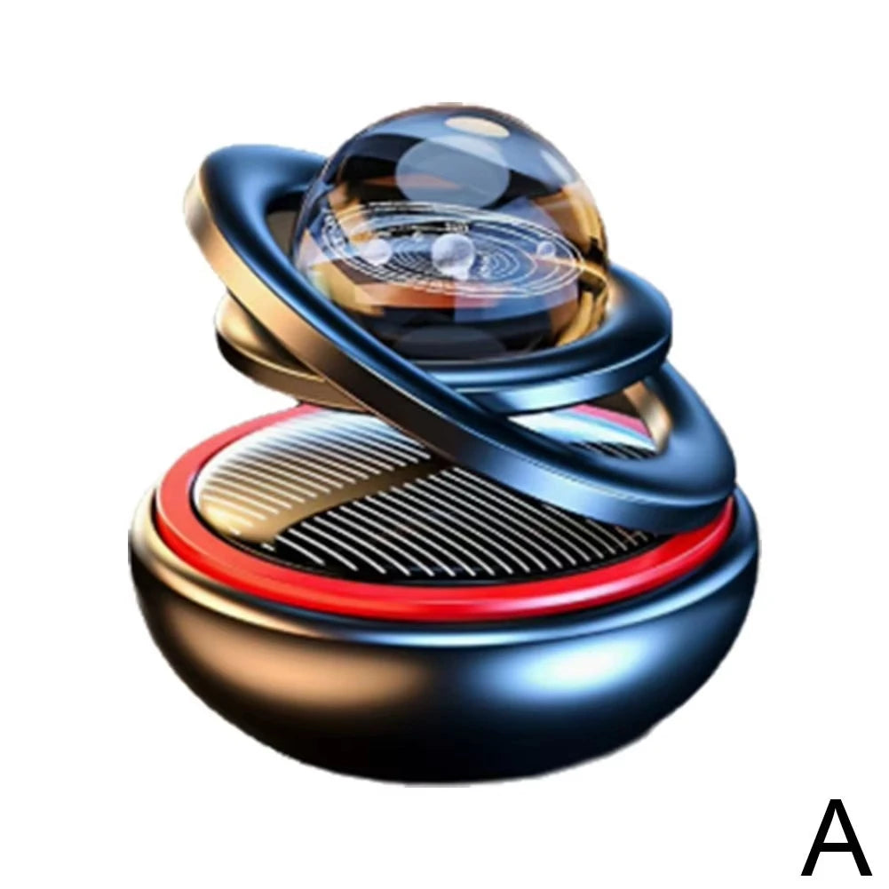 Auto Car Solar Aromatherapy Ornaments Car Double Suspended Crystal Ball Aromatherapy Perfume Ornaments Creative Ornaments Oasis Select A