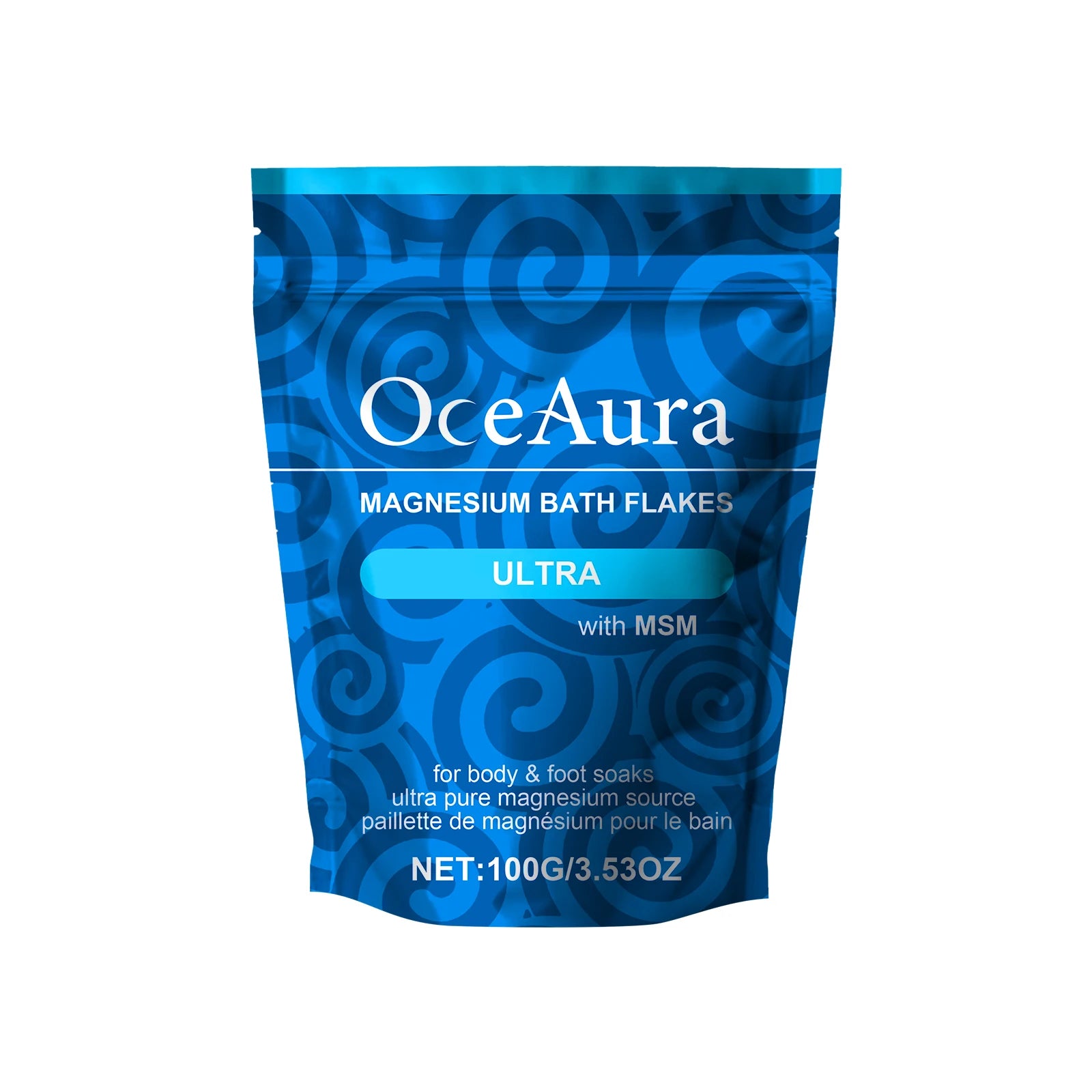 Magnesium Bath Salt Exfoliator Deeply Hydrating Soft Smooth Skin Oasis Select 100g in bag