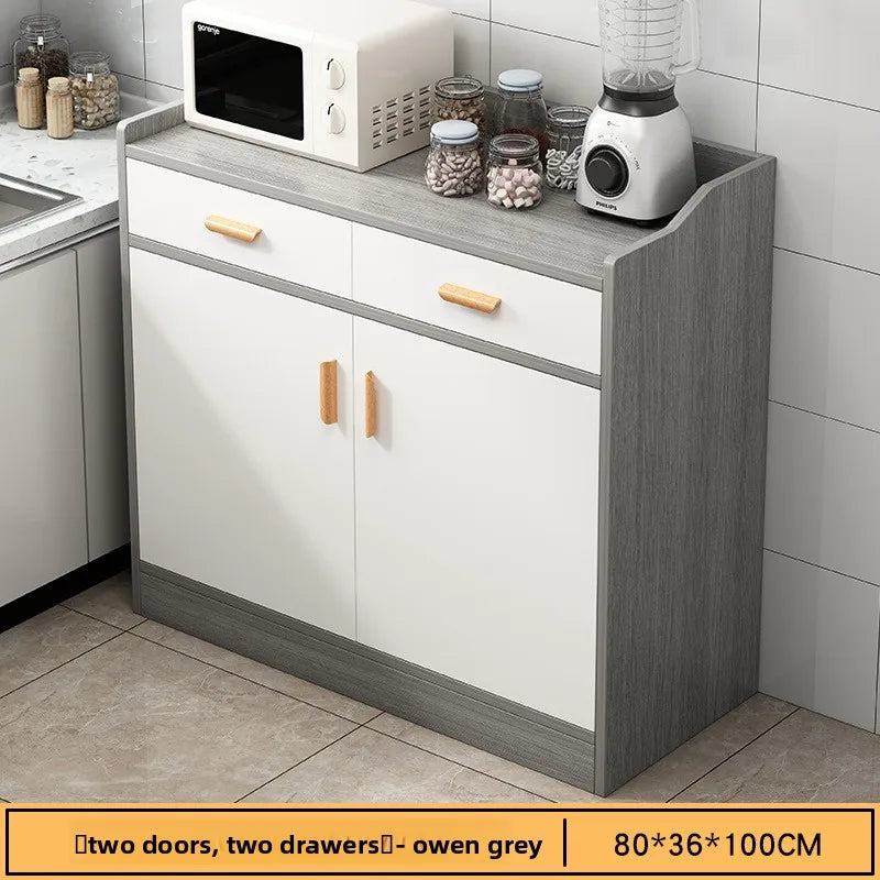 Multi-functional Household GoodsSide Cabinet, Kitchen Against The Wall, Large Capacity Storage Rack, Floor-to-ceiling Locker Oasis Select Ash 2-2