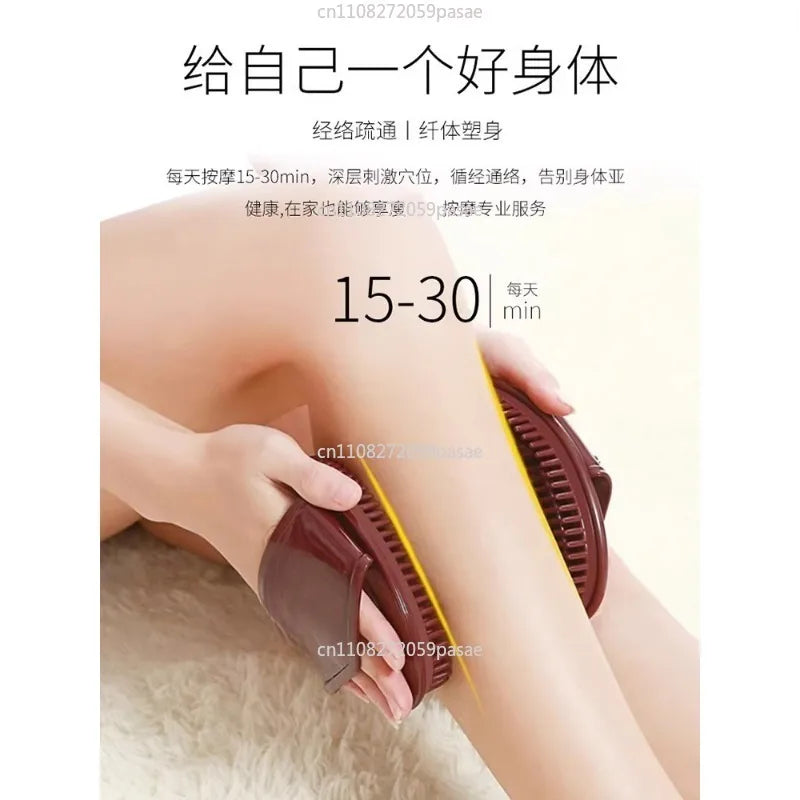Stainless Steel Meridian Body Massage Brush – Scraping Tool