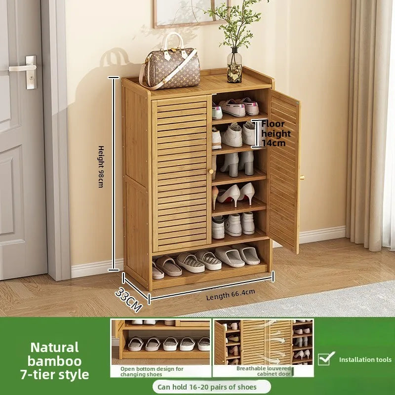 Multifunctional shoe cabinet, large capacity at home door with drawers, multi-layer dust-proof shoe rack Oasis Select 2-66-7-98