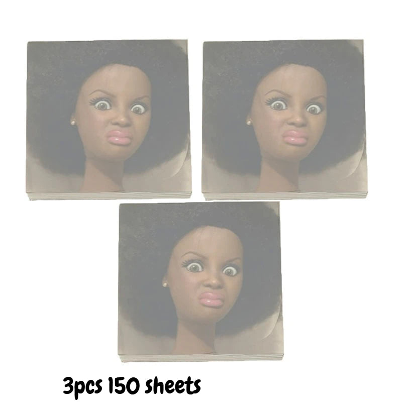 50/150Sheets Paper Curly Hair Character Notepad, Humorous Angry Face Memo Notebook for School Study Plan, Office Reminder Oasis Select 3pcs