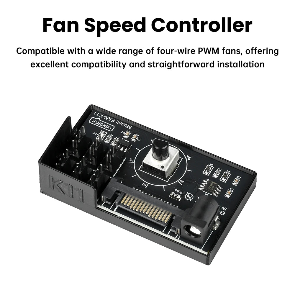 60W High Power Hub Controller For PC Four/Six Wire Fans PWM Speed Control Fan Speed Regulator Oasis Select