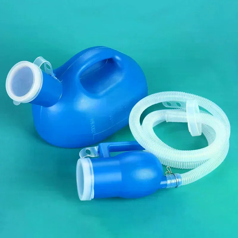 Toilet Supply For Outdoor 2000ml Plastic Male Bed Potty Pee Bottle Collector With 160cm Tube Portable Pee Urine Bottle Oasis Select