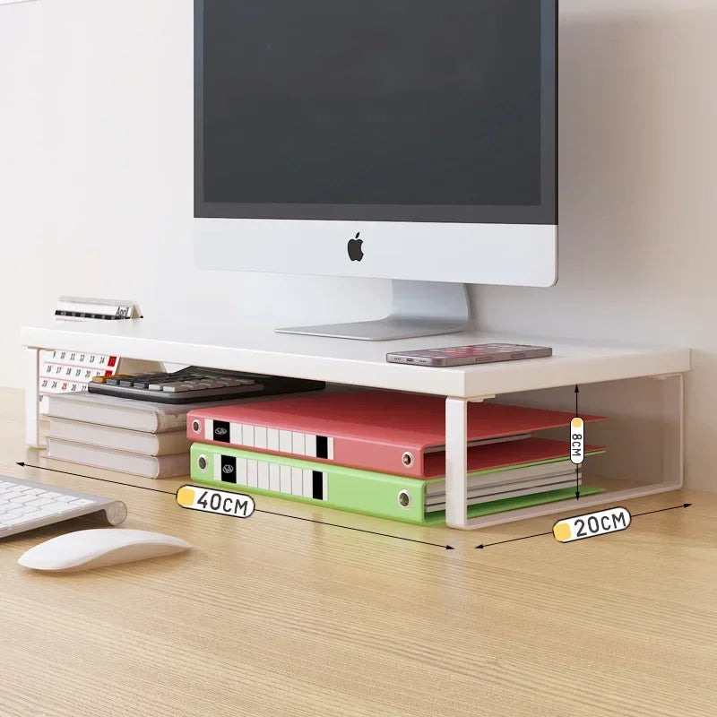 Wood Monitor Stand & Desk Organizer Shelf – 30/40/50cm