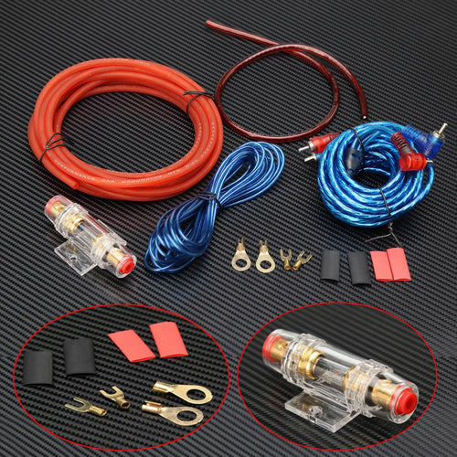 1500W Car Amplifier Wiring Kit – 8GA RCA Cable & 60A Fuse Amplifier Wiring Kit Oasis Select