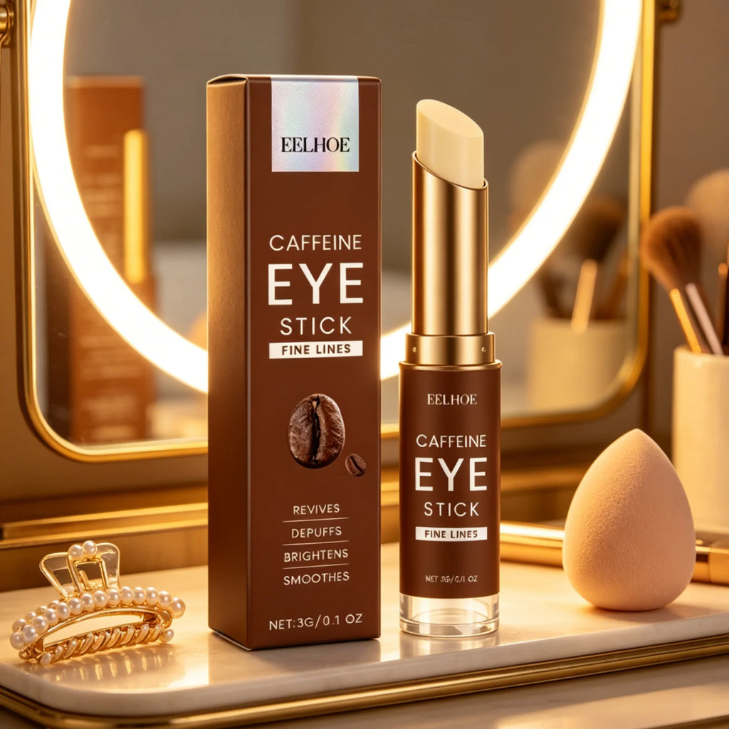 EELHOE Caffeine Eye Stick Wrinkle Reduction Puffiness Easing Smoothing Skin Firming Revitalizing Quick Absorbing Solid Eye Cream Oasis Select