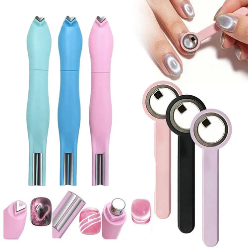 3D Cat Eye Nail Art Magnetic Pen – Gel Polish Magnet Wand Nail Art Magnet Tool Oasis Select