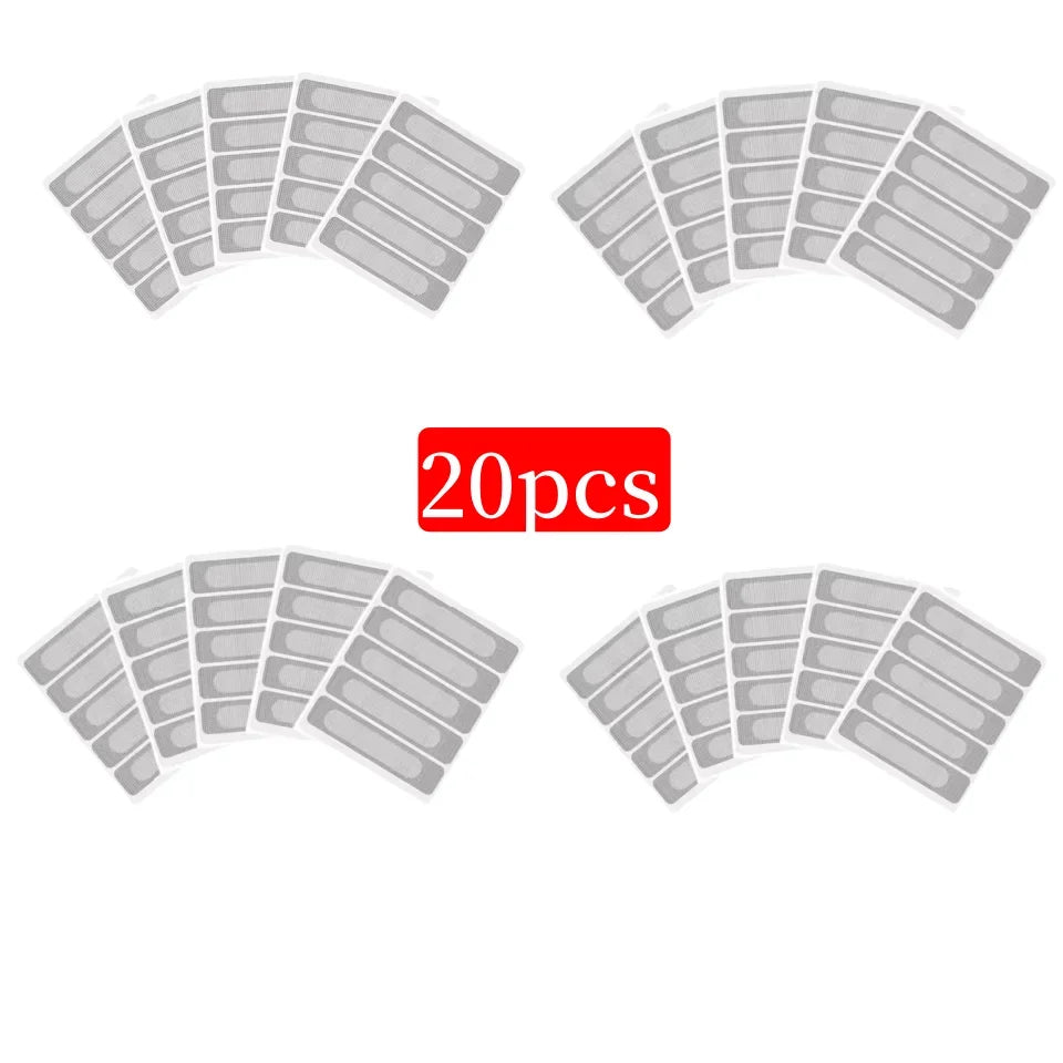 Window Weep Hole Screen Patch Strong Sticky Waterproof Sun Resistant Drain Quickly Weep Hole Covers Fiberglass Window Screen Oasis Select 20pcs