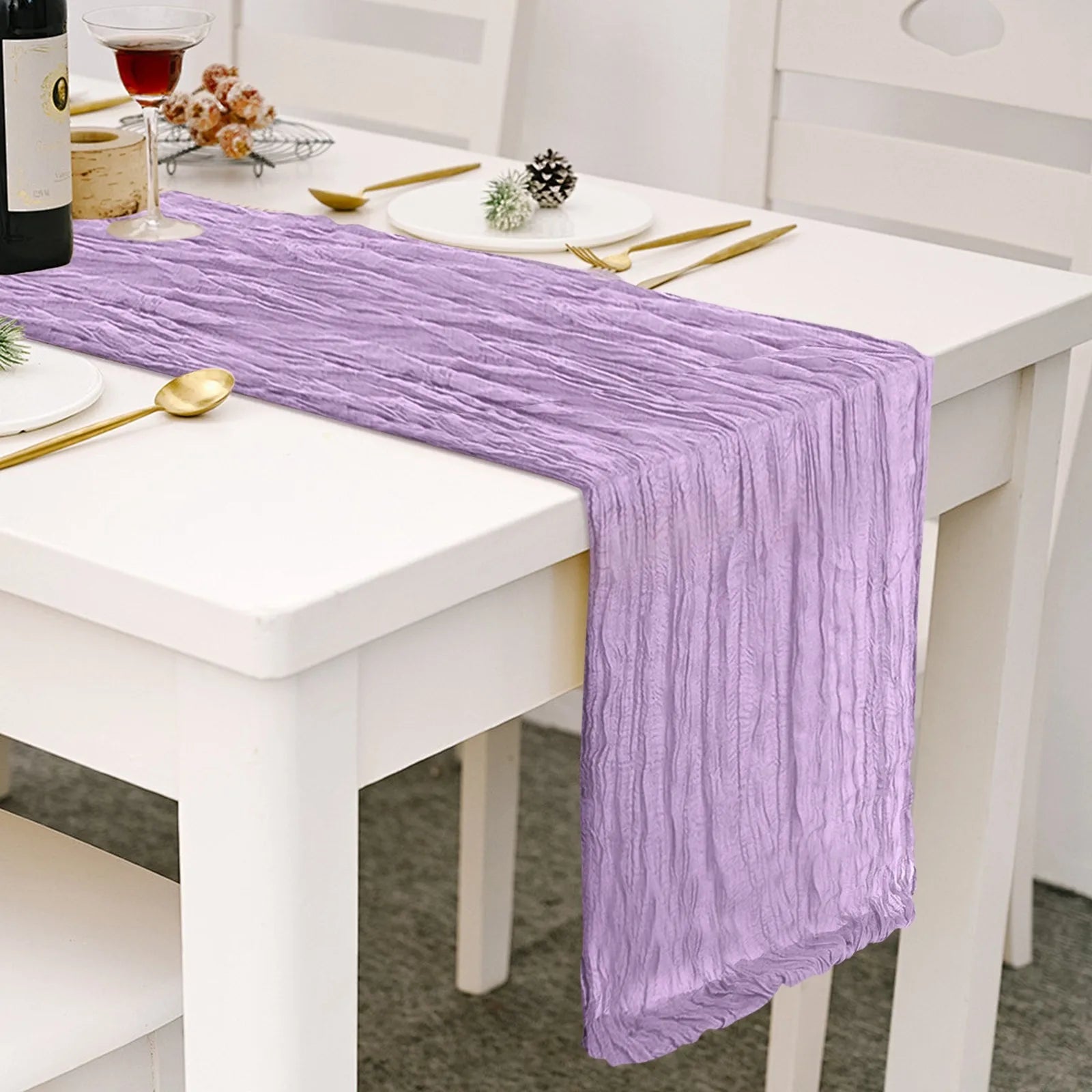Cheesecloth Gauze Table Runner – Wedding & Boho Party Décor Gauze Table Runner Oasis Select