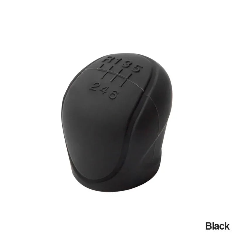 Car Silicone Gear Shift Knob Cover Gear Shift Non-Slip Grip Handle Protective Covers Manual 5 6-speed Car Interior Accessories Oasis Select Black 1pcs