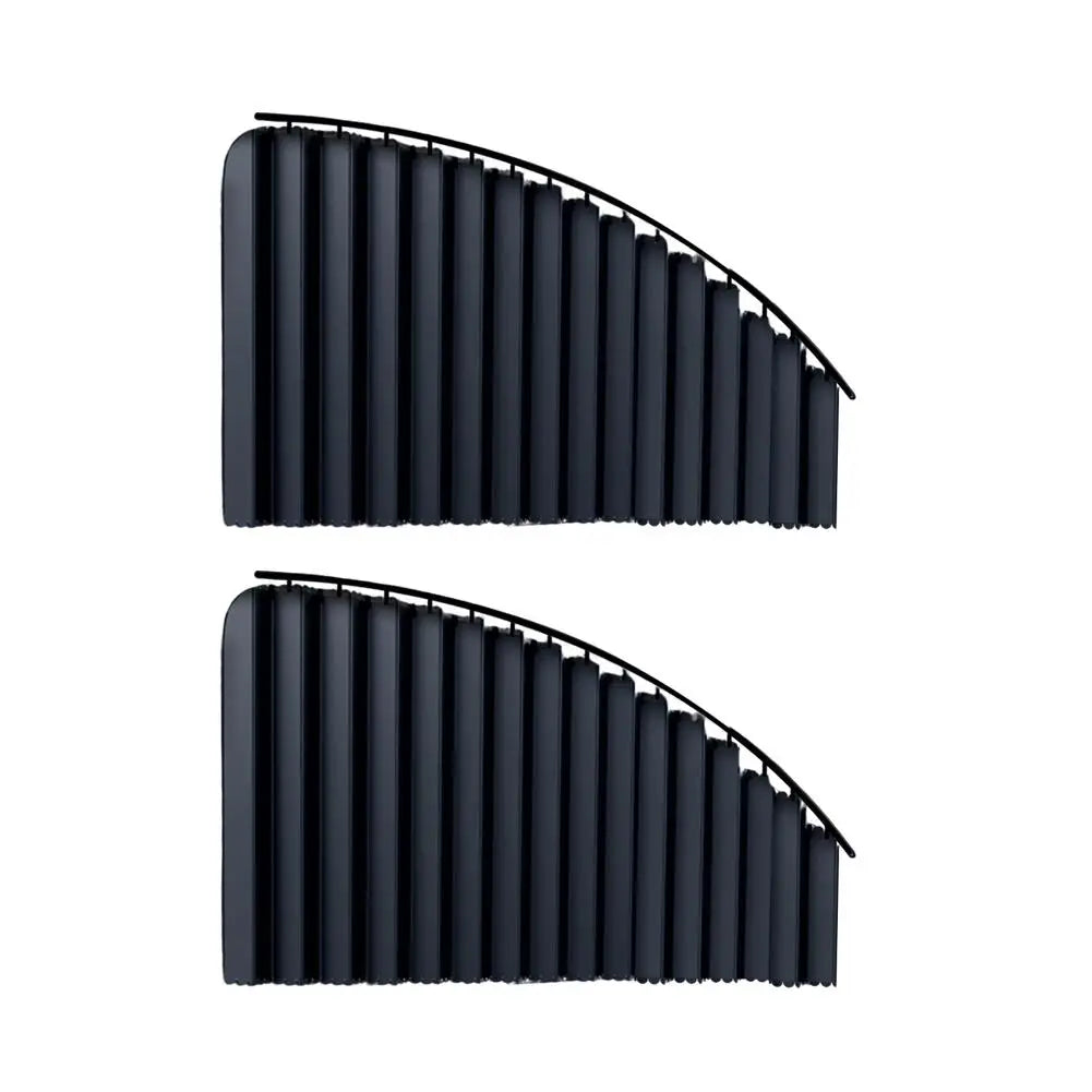 2/4Pcs Car Side Window Sun Shade, Automatic Telescopic Curtain, Foldable Heat Shield, UV Blocking Privacy for Sedan SUV Oasis Select Black Front 2Pcs