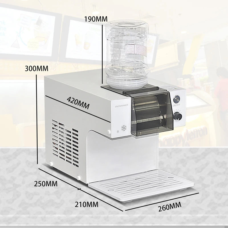 Commercial Tabletop Shaved Ice Machine 40KG/Day | 110V/220V