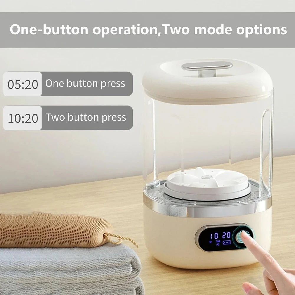 Wireless Charging Portable Mini Washing Machine for Delicates