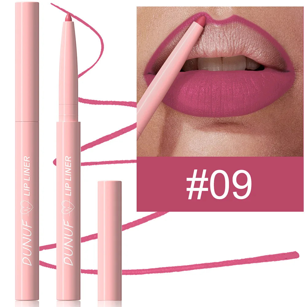 1 PCS Matte Velvet Lipliner | Lipstick Waterproof Long-lasting Non-stick Cup High Pigment Multifunctional Bright Red Nude Y2K Oasis Select 09 0.25g