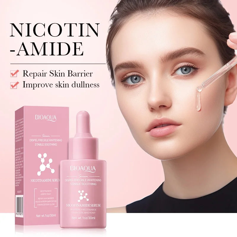BIOAQUA Niacinamide Serum for Reducing Dark Spots Whitening and Moisturizing Brightening Skin Tone 30ml Oasis Select